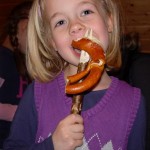 Auch eine Brezel lässt sich mit der Gabel verzehren.