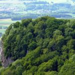 Blick zur Burgruine auf dem Rosenstein
