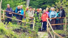 Auf dem höchsten Punkt der Ruine Kocherburg